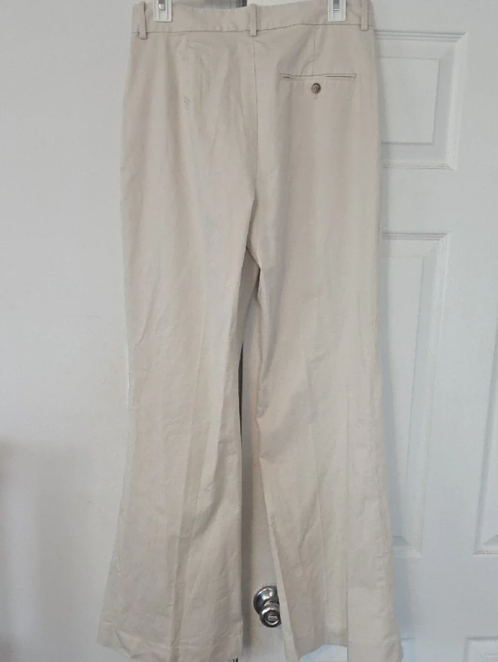 Polo by Ralph Lauren Cream High-Rise Pleated Trousers